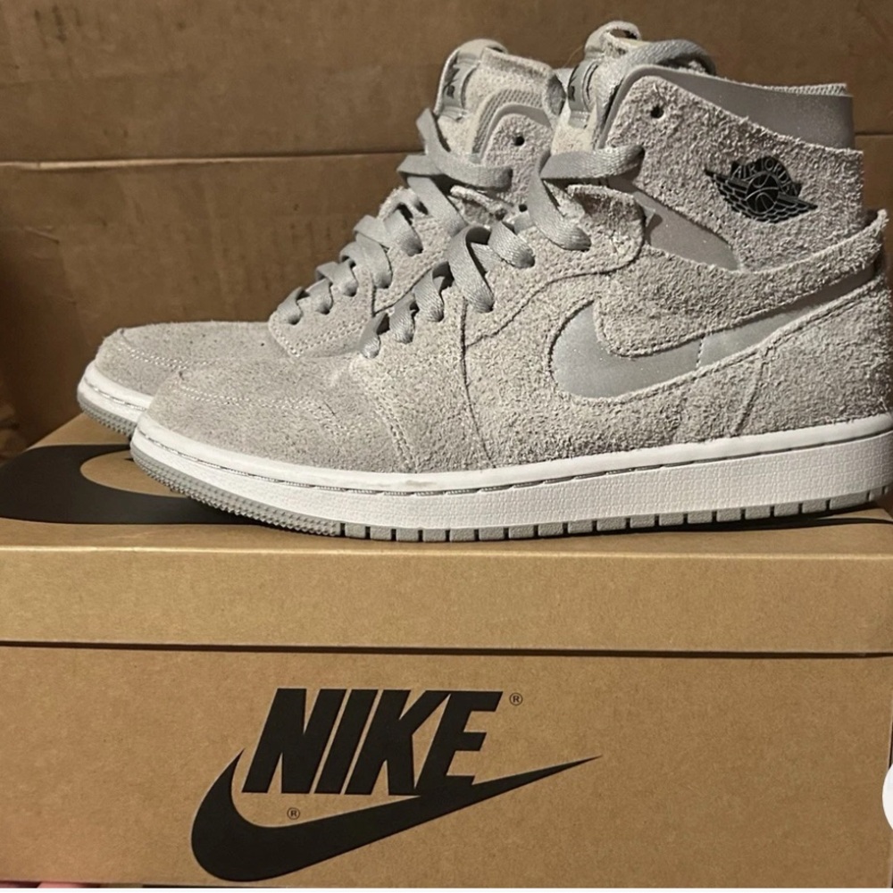 Nike Light Gray Suede High-Tops
